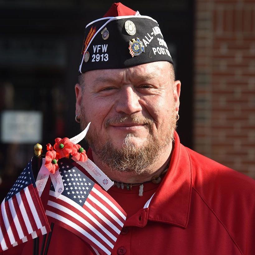 Dave Rogers, a 14-Year Army combat veteran and past commander of VFW Post 2913.